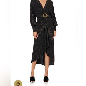 CAMILLA “Dripping in Deco” Belted Jersey Dress – XXL